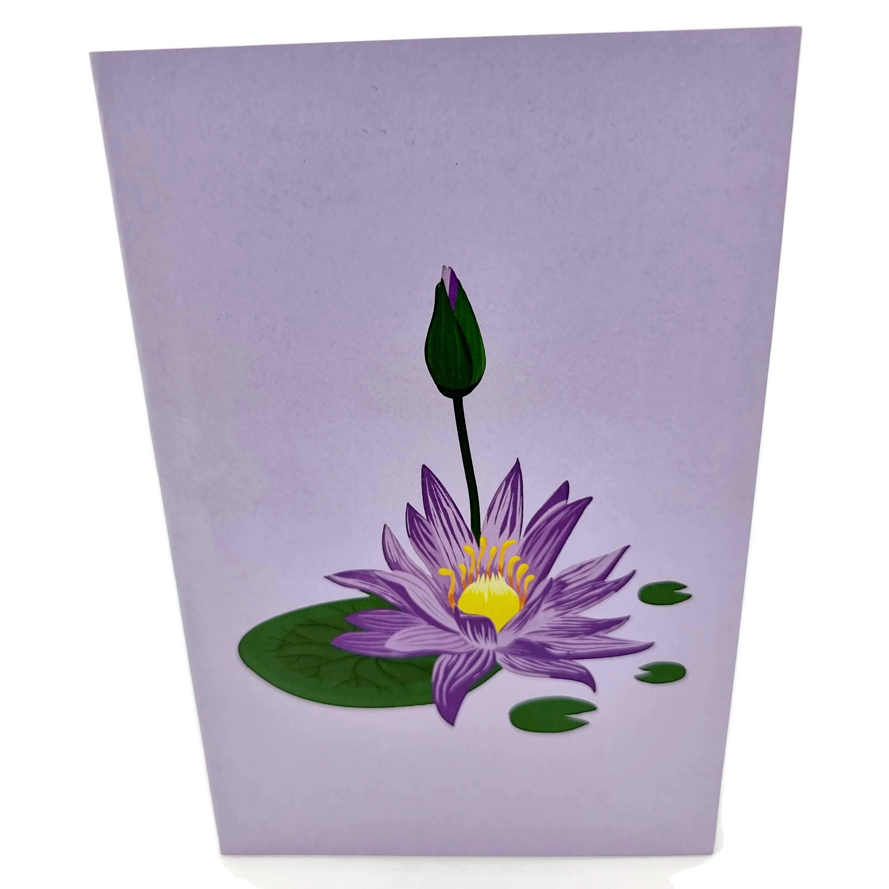 Color Pop Cards - Wholesale Everyday Greeting Card - Water Lily 3D Pop Up Card1
