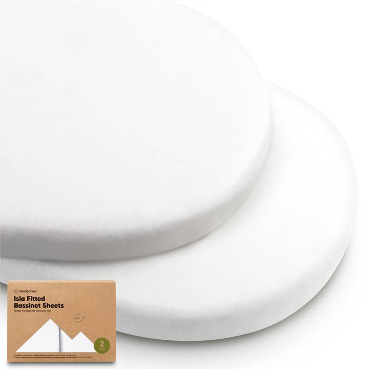 Isla Bassinet Mattress Sheets Fitted for Baby Girls, Boys for wholesale by KeaBabies