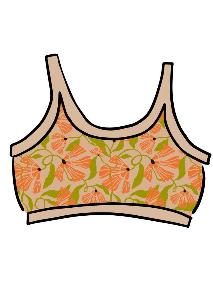 Soutien-gorge long Secret Garden pour la vente par Thunderpants USA