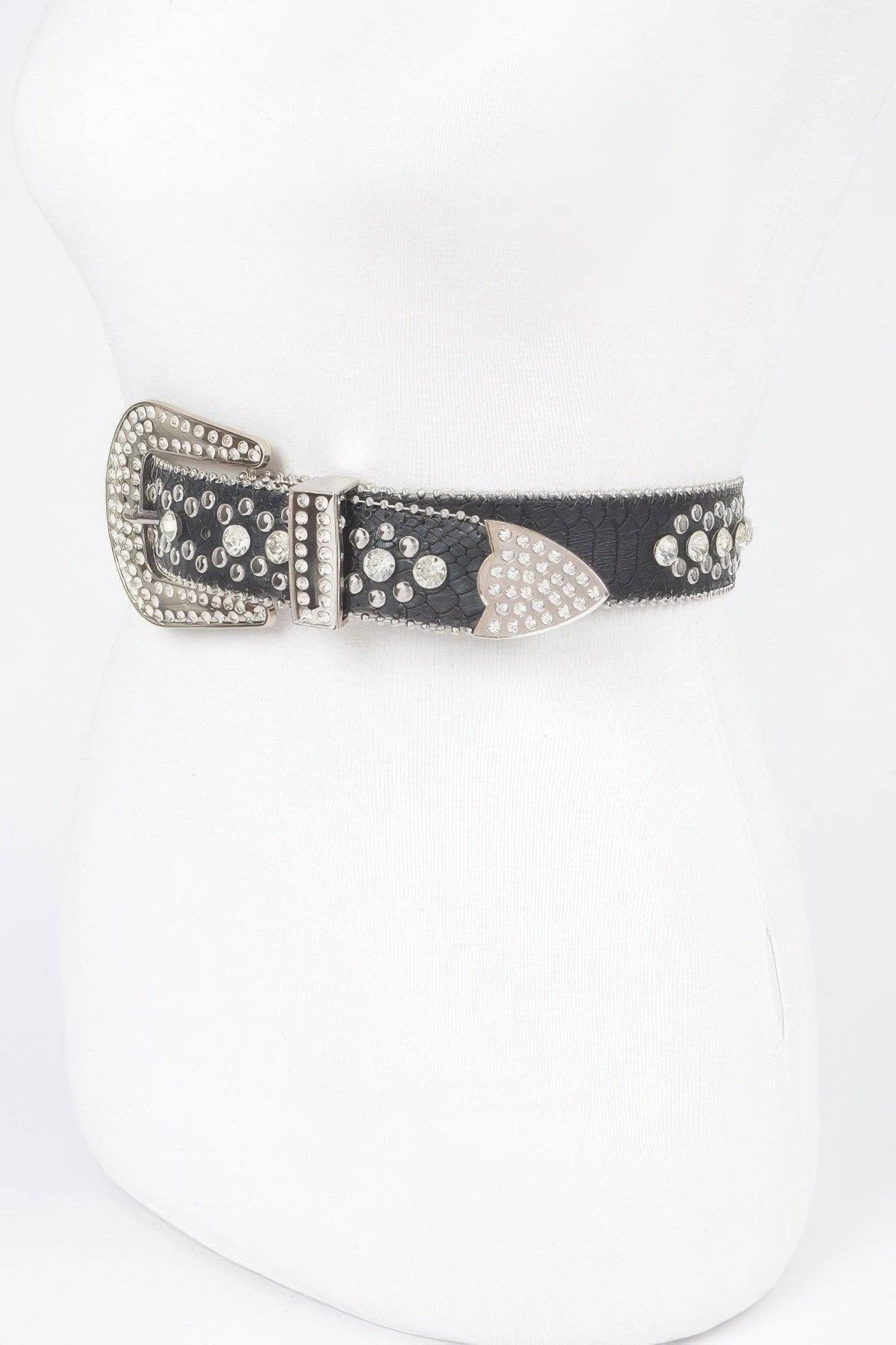 CC Wholesale Clothing - Wholesale Belt - Women's - Studded Rhinestone Belt3