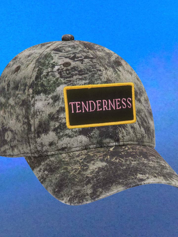 Tenderness Patch Camo Hat for wholesale by here now wow