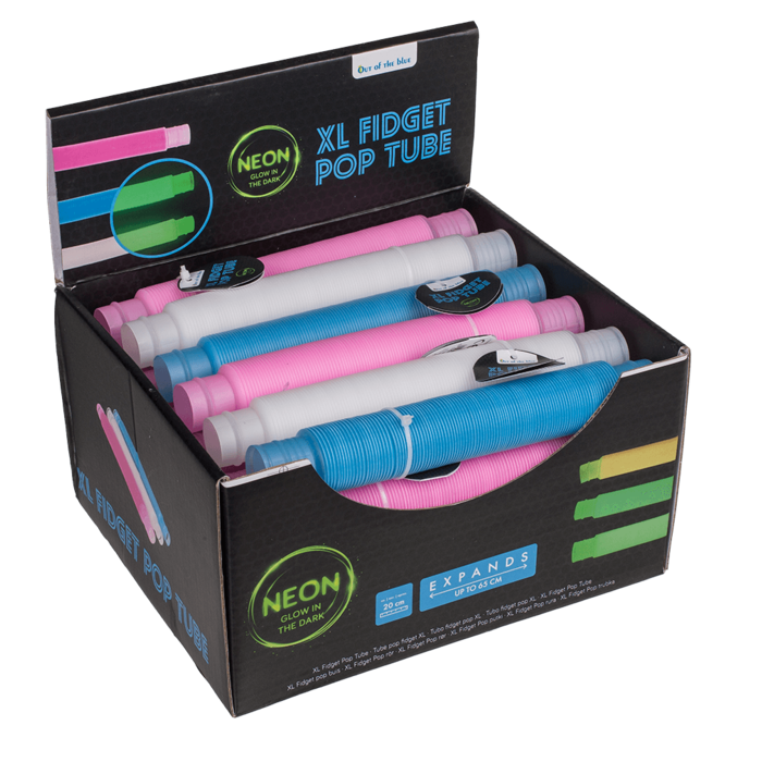 Out of the blue KG - Wholesale Fidget Toy - Kids - XL Fidget Pop Tube, Glow in the dark,2