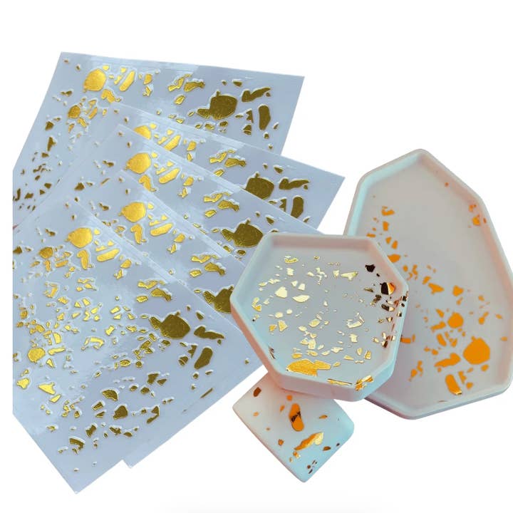 JESIN - Wholesale Craft Supplies - COLORBERRY Terrazzo-Sticker – (5-Pack)1