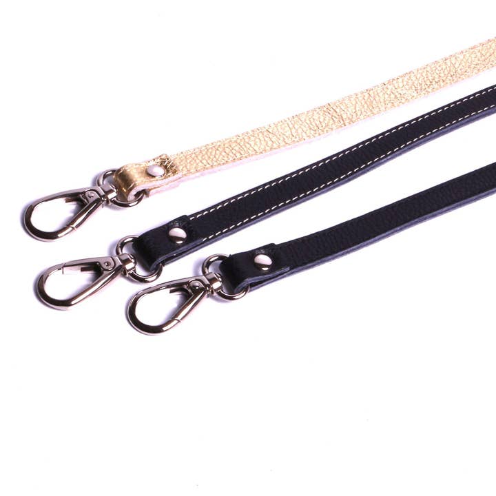 Handmade soft leather dog cat dog leash 2 sides. for wholesale by SARL FELINEA