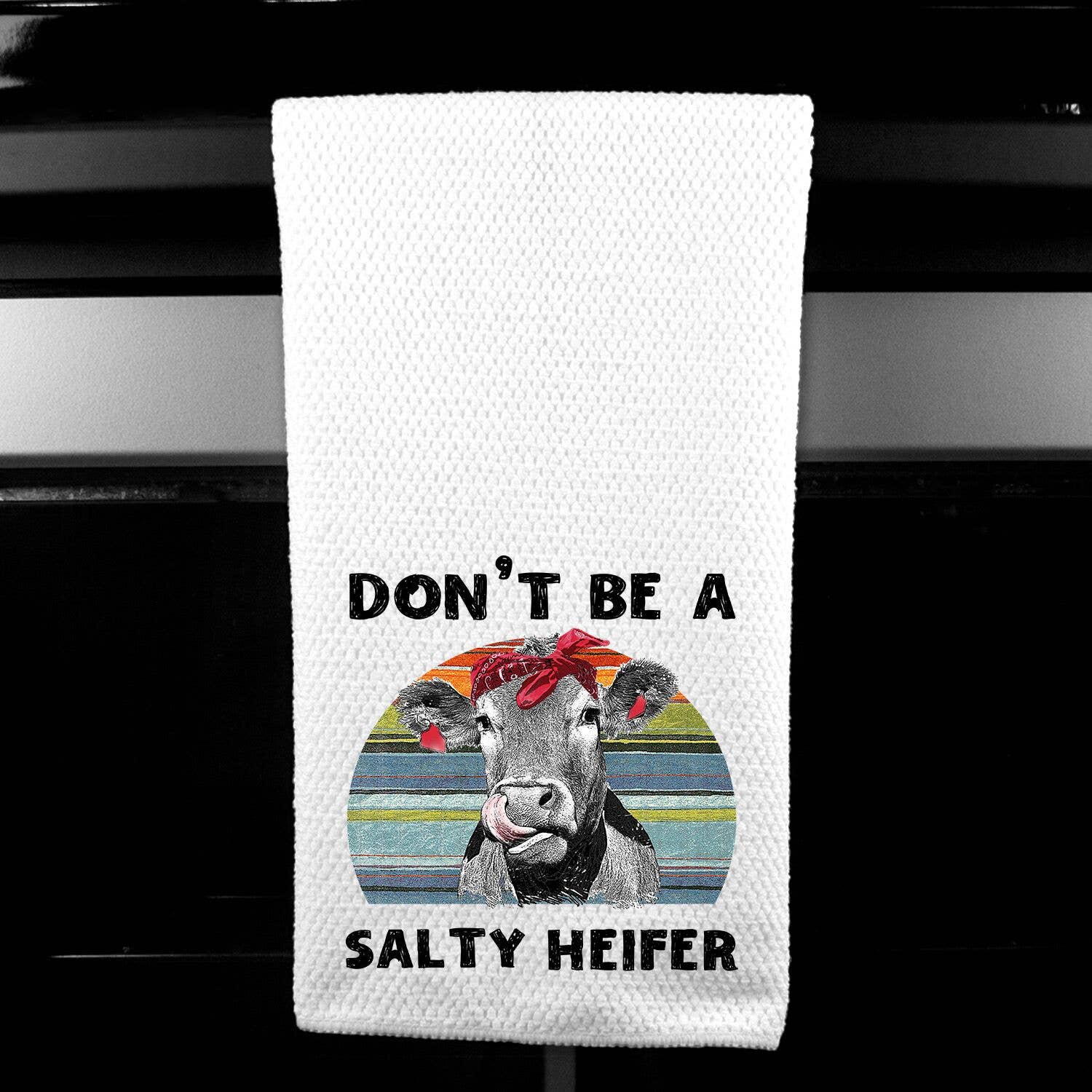 Dasha Alexander - Wholesale Tea Towel - Dont Be a Salty Heifer Microfiber Towel0