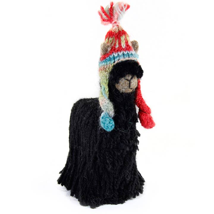 Lanart Alpaca – wholesale Decorative figurine – Cria Suri 5.5” - Artisan Hand-Felted Alpaca Sculpture4