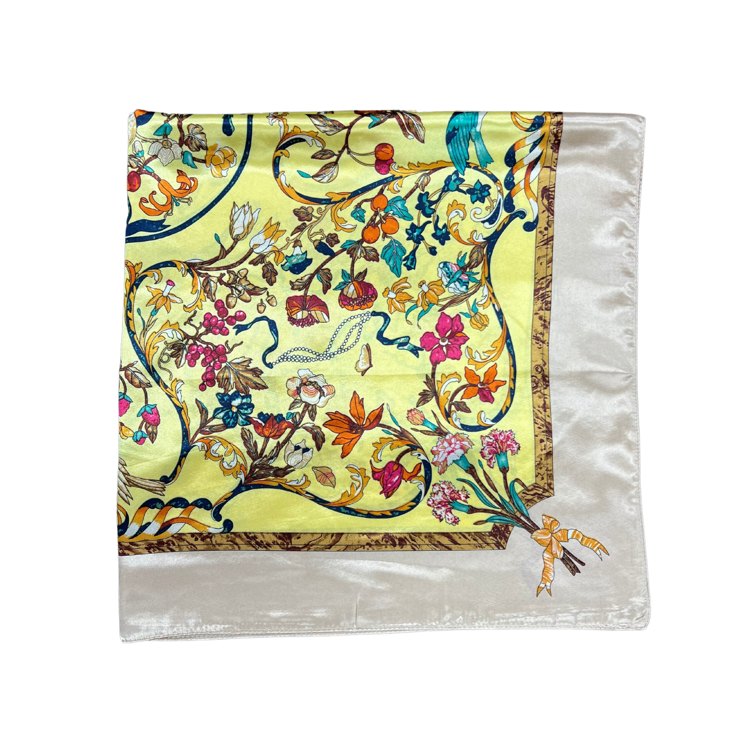 Lili Scarves (US Duty Free) - Wholesale Scarf - Women's - Bird Pattern Silk Touch Square Scarf6