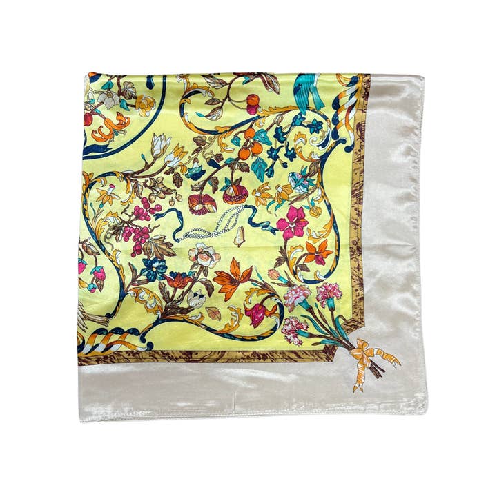 Lili Scarves (US Duty Free) - Wholesale Scarf - Women's - Bird Pattern Silk Touch Square Scarf6