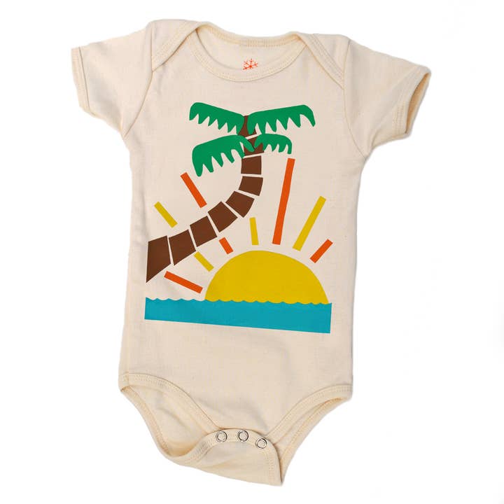 Palm - Onesie biologique pour bébé pour la vente par orangeheat