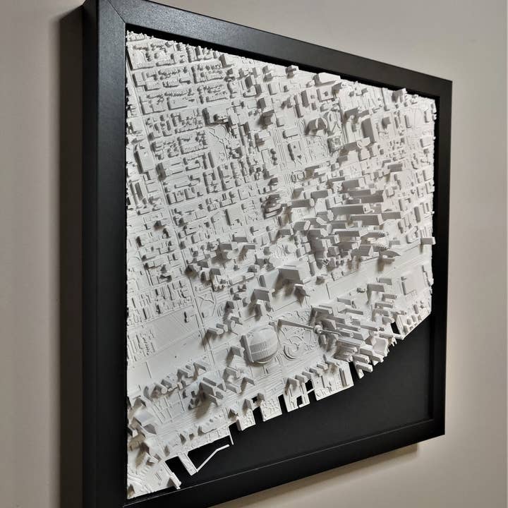 Toronto Ontario 3D City Map | 3D Wall Art Home Decor for wholesale by Micropolitan