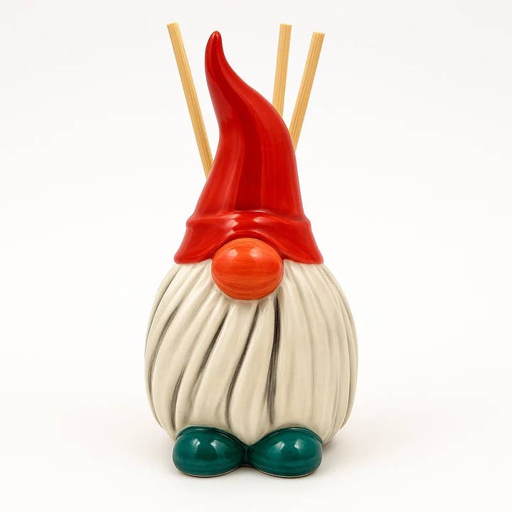 Gnomo Cerámica - Guardián del Fuego - 18cm Hecho en Italia para venta al por mayor de LUEM ART ceramiche e porcellane di Capodimonte Made In Italy