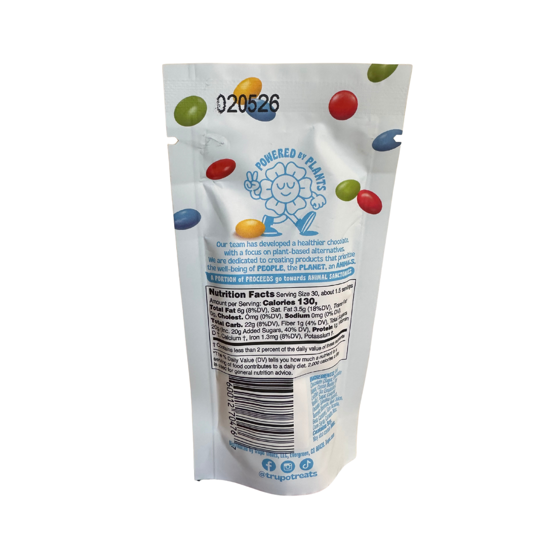 Trupo Treats – wholesale Chocolate-covered sweets – 6 Oz Earth Gems (LARGE pouch) with hang holes!5