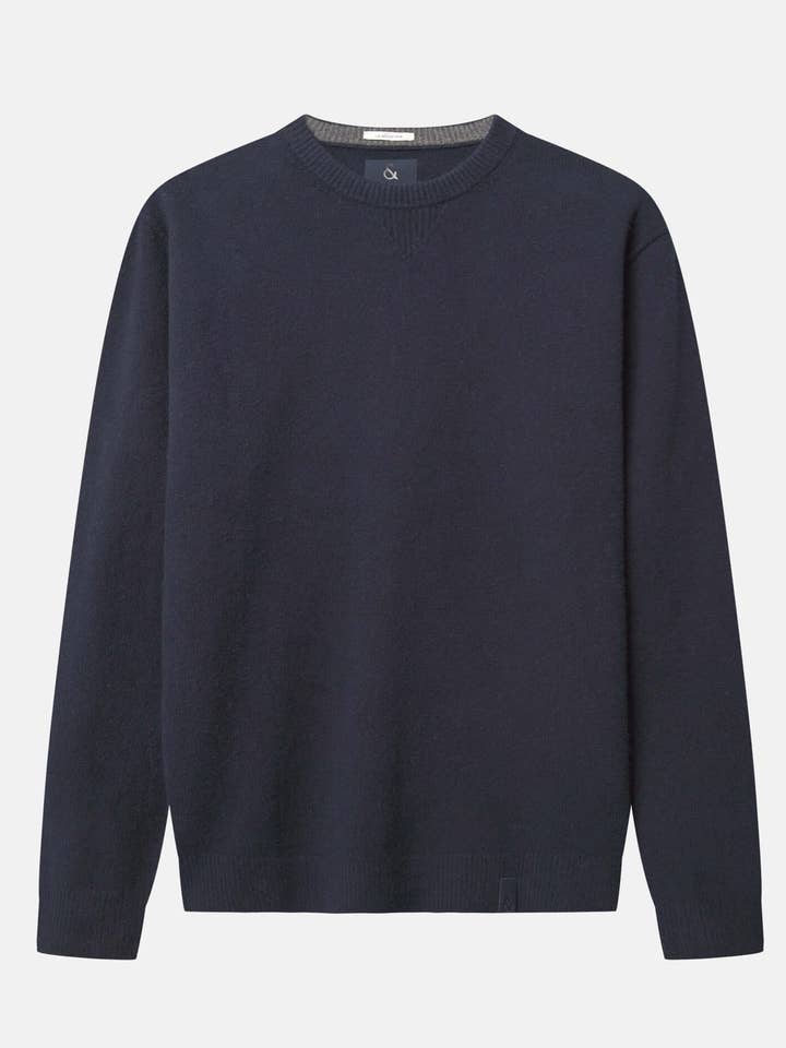 Pull Woolen Touch - Bleu marine pour la vente par COLOURS & SONS