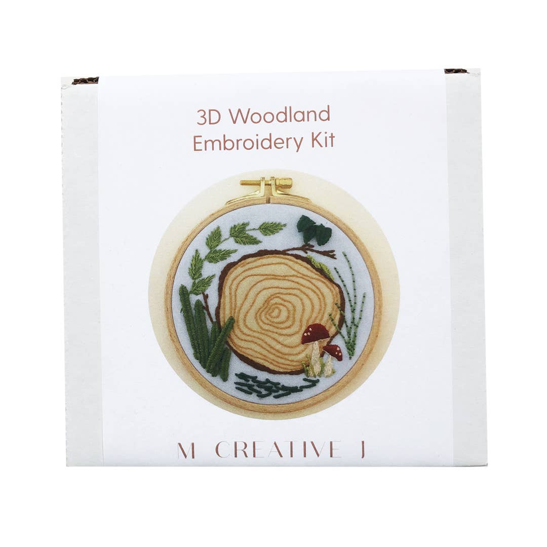MCreativeJ - Wholesale Embroidery/Cross Stitch Supplies - 3D Woodland - Advanced Hand Embroidery DIY Craft Kit1