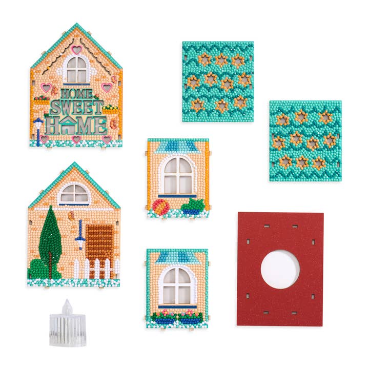 Diamond Art Club - Wholesale DIY Craft Kit - Gem House - Home Sweet Home11
