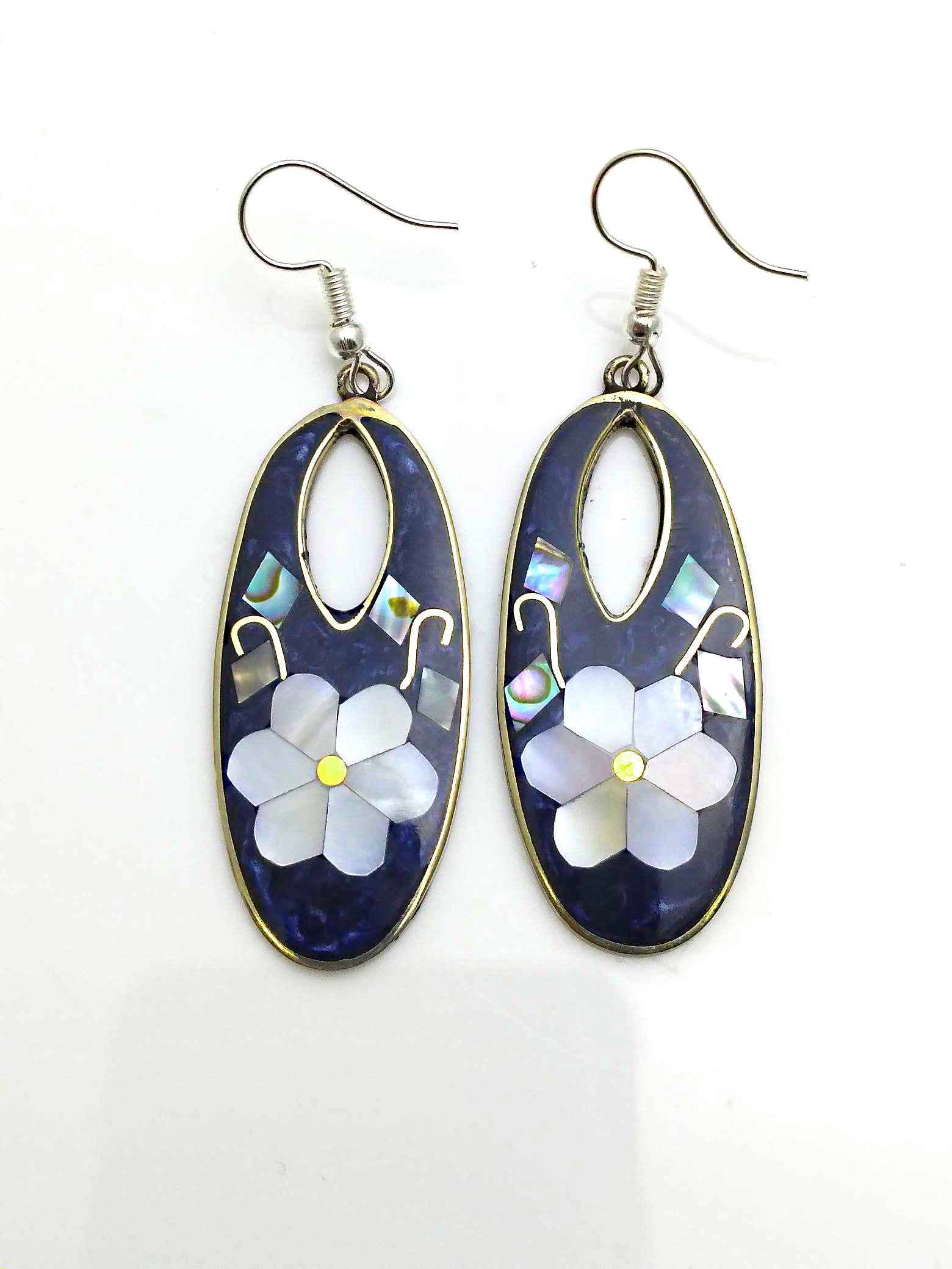 Costello International - Vente Boucles d'oreilles pendantes - La plus grande variété de boucles d'oreilles artisanales incrustées de mosaïque mexicaine2