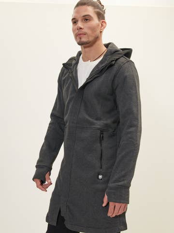 Wholesale Men's Grunge Long Cardigan - Black for your store Wholesale Men's Grunge Long Cardigan - Black for your store