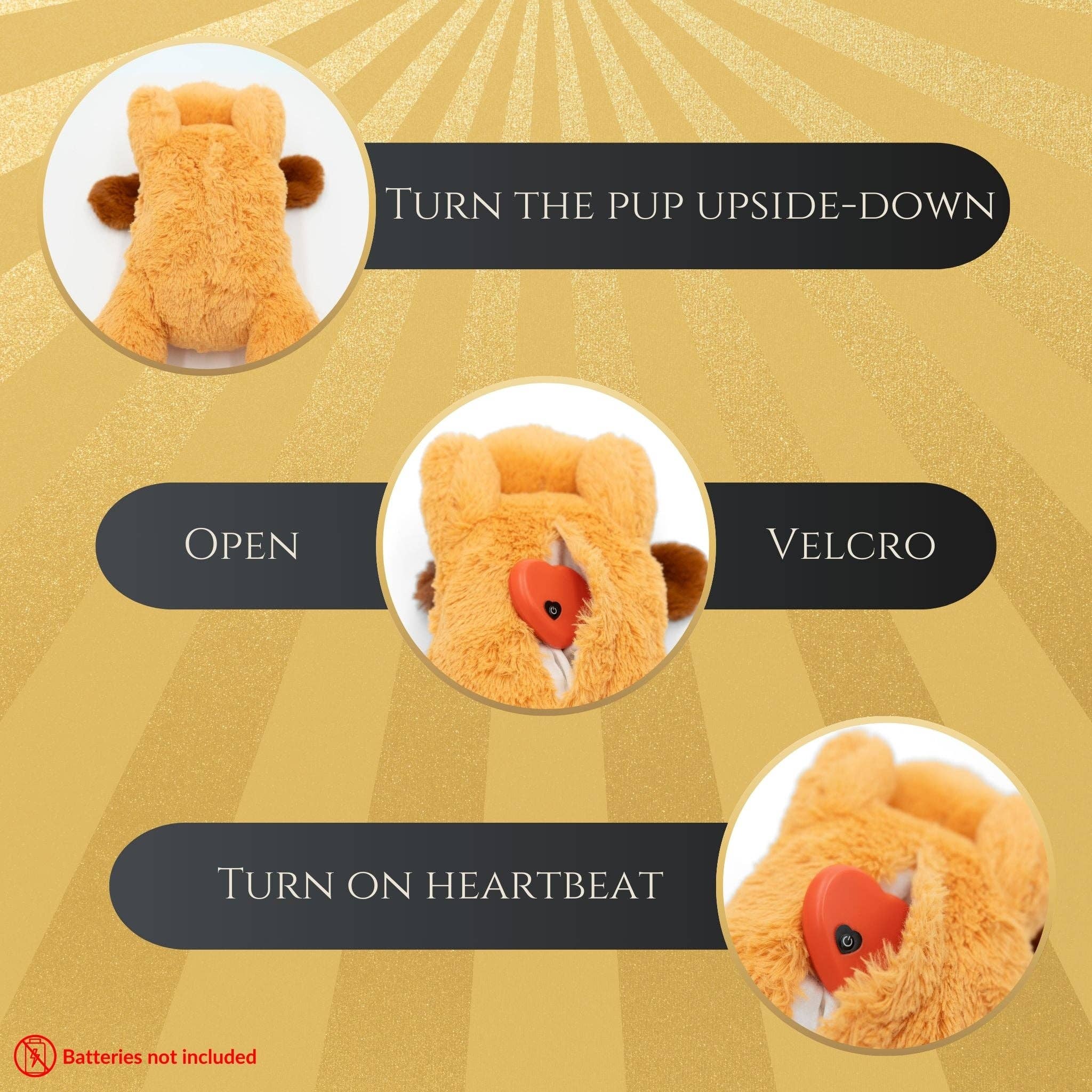 Wasatch Pup - Wholesale Knuffelspeeltje - Hond - Zen Pup met angstverminderende hartslag6