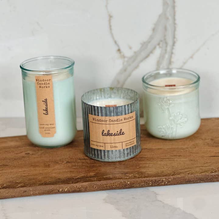 Lakeside - Pure Soy Wax Wood Wick Candles for wholesale by Windsor Candle Works