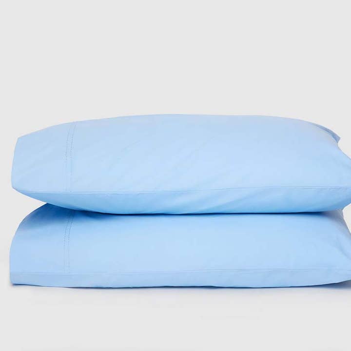 Paire de taies d'oreiller | Percale de coton biologique pour la vente par Cornucopia