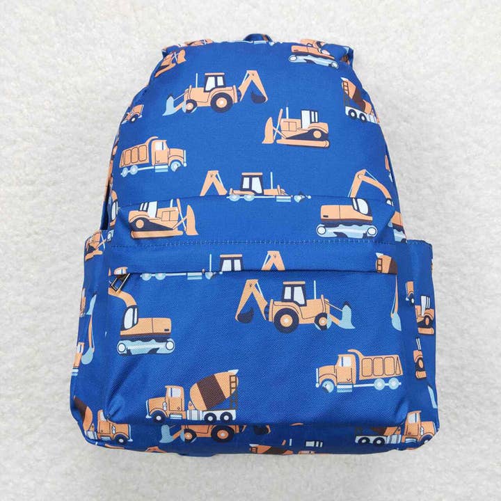Baby Kids Boys Navy Construction Backpack Back Bags for wholesale by Aier Wholesale