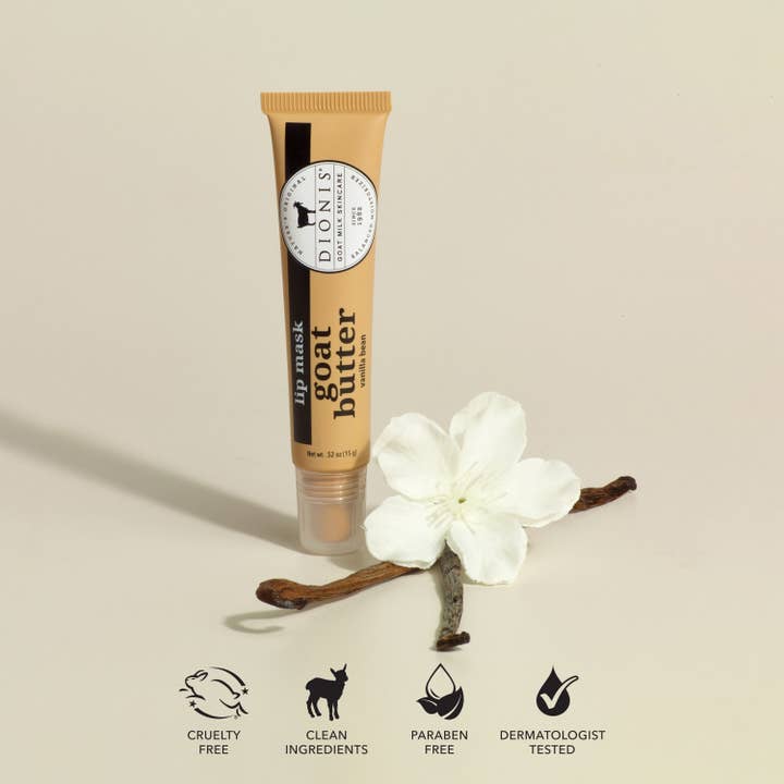 Dionis Goat Milk Skincare - Wholesale Lip Treatment/Mask - Dionis Vanilla Bean Goat Butter Lip Mask, .52 oz.1