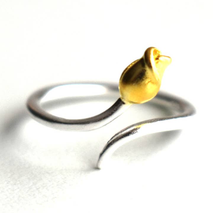 Bague Rose en Argent pour la vente par Laurent Scott Collection