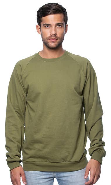 Royal Apparel - Wholesale Sweatshirt - Unisex - Unisex Organic Raglan Crew Neck Sweatshirt4