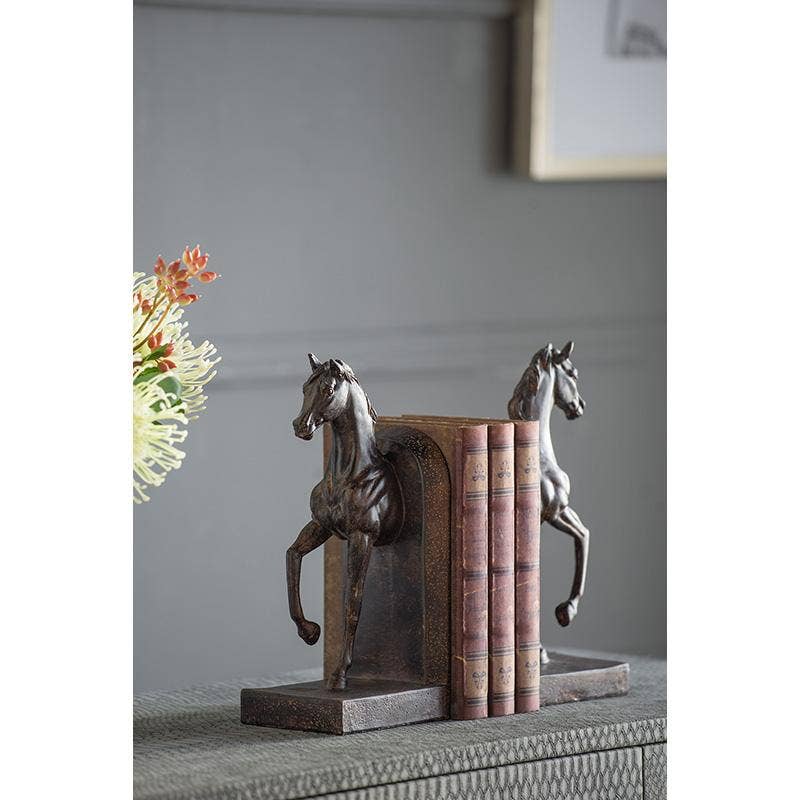 A&B Home Group Inc. – wholesale Bookend – S/2 5x3.7x10.6" Trotting Horse Bookends1