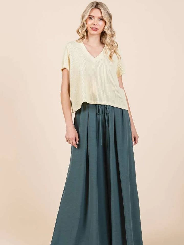 Mittoshop Plisserede bukser med brede ben for engroshandel hos Salty Bloom