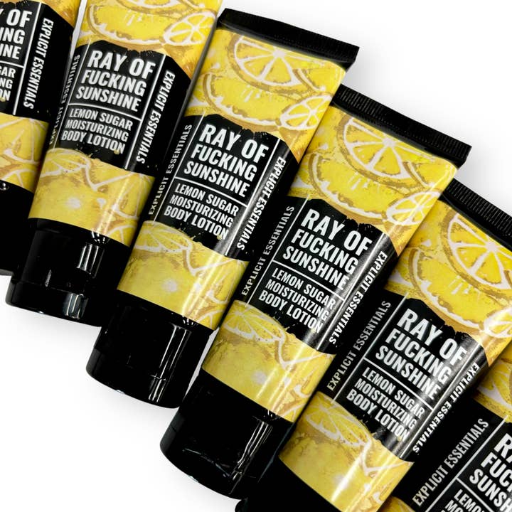 Ray of Fucking Sunshine - 2oz Mini Lotion for wholesale by Explicit Essentials