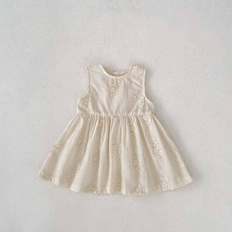 MyKids-USA® - Wholesale Clothing Set - Baby - Arrival Summer Baby Kids Girls Solid Color Floral Embroidery Dress, Shirt And Overalls bodysuit – Sister Matching Set6