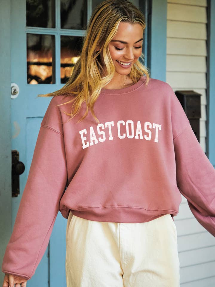 Sweatshirt à imprimé EAST COAST Mid pour la vente par OAT COLLECTIVE