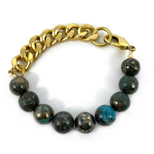 REMIX: TURQUOISE PYRITE for wholesale by Rachel Nathan