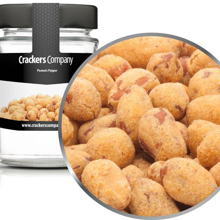 Peanuts peber. PU med 45 stk. og 95g indhold pr stk. for engroshandel hos CrackersCompany
