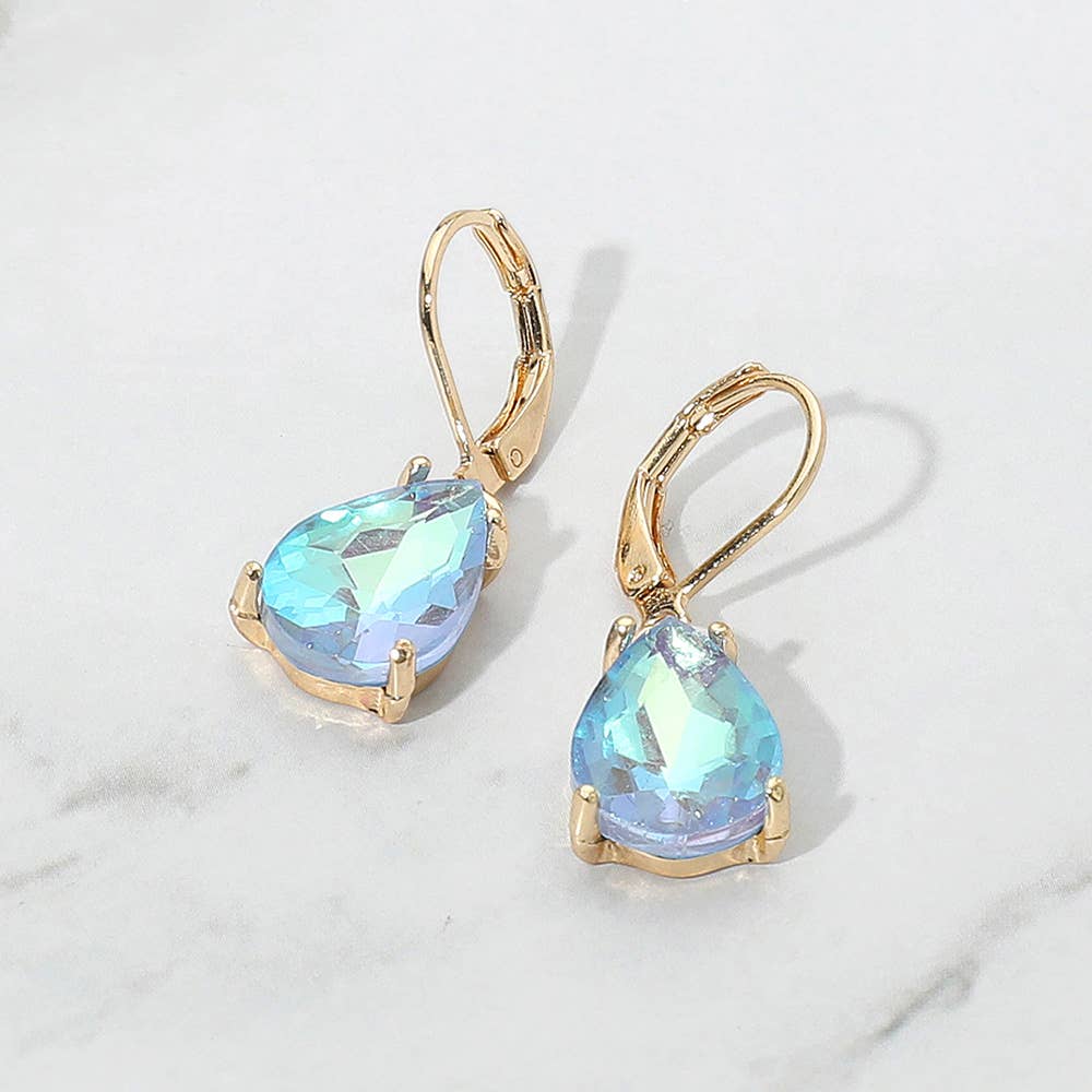 Sensibling Corp. - Wholesale Dangle Earrings - Teardrop Glass Stone Drop Dangle Earrings3