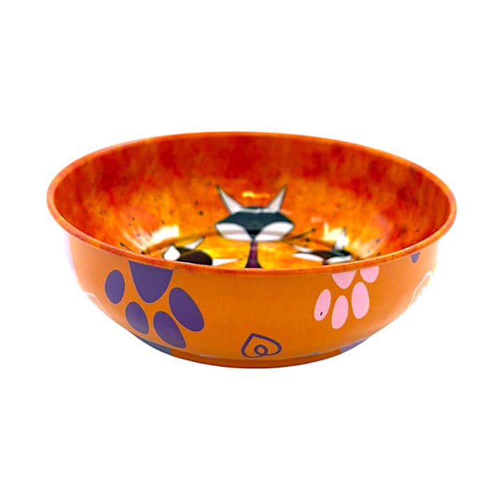 Ciotola in metallo - Gatto 2 - Grande - 12 cm per la vendita all'ingrosso da parte di cotonIQ