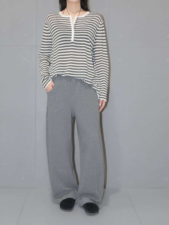 Cozy Textured Set Sweatpants for wholesale by Blanc.Noize
