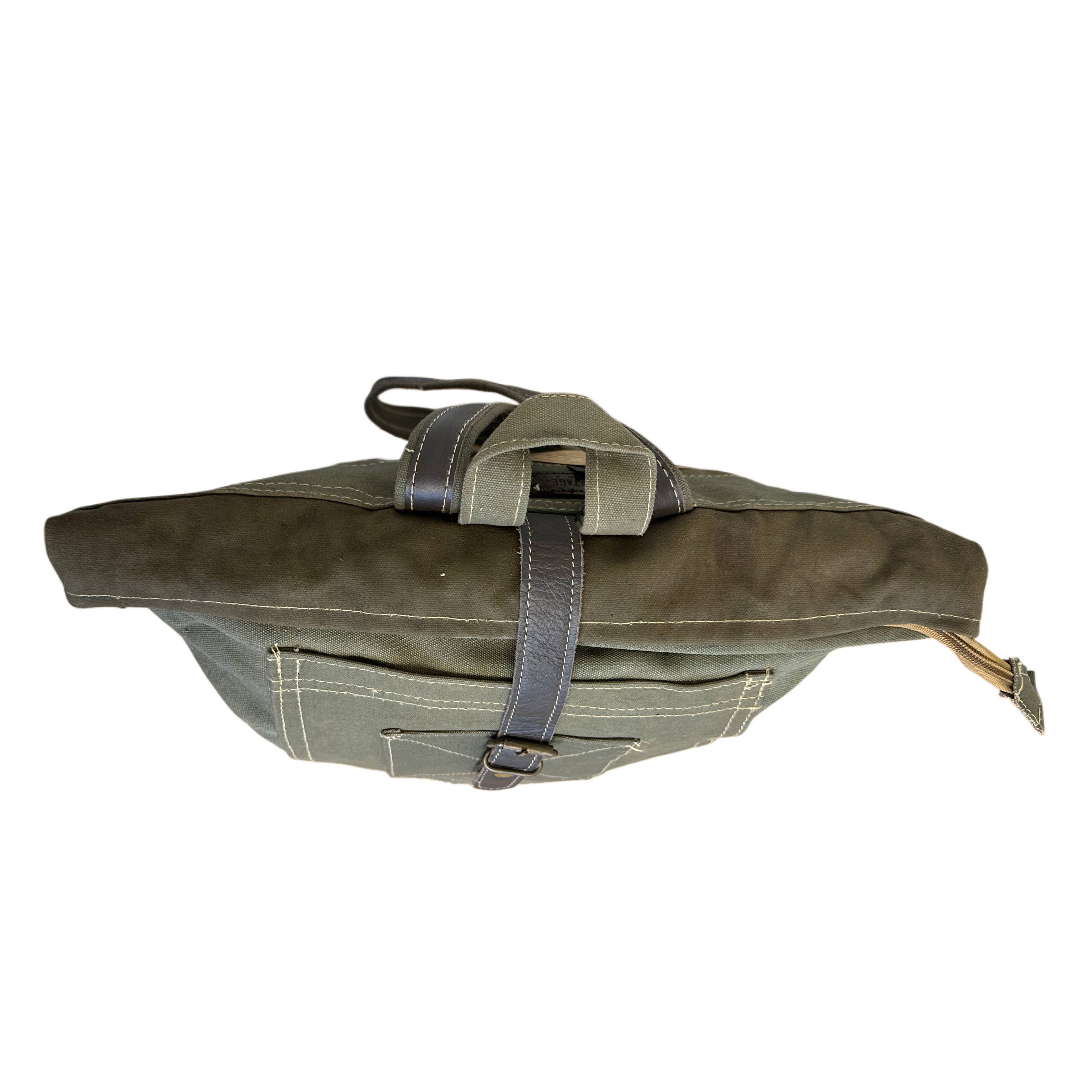 Vintage Addiction - Wholesale Backpack - Women's - Recycled Military Tent Backpack6