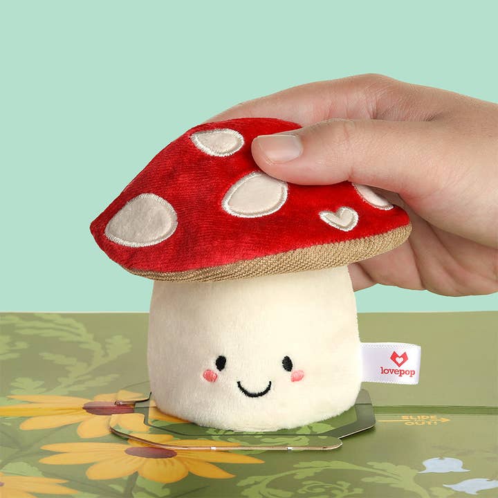 'Love You So Mush' Plushpop Card, 6x8" Pop-up Card for wholesale by Lovepop Cards