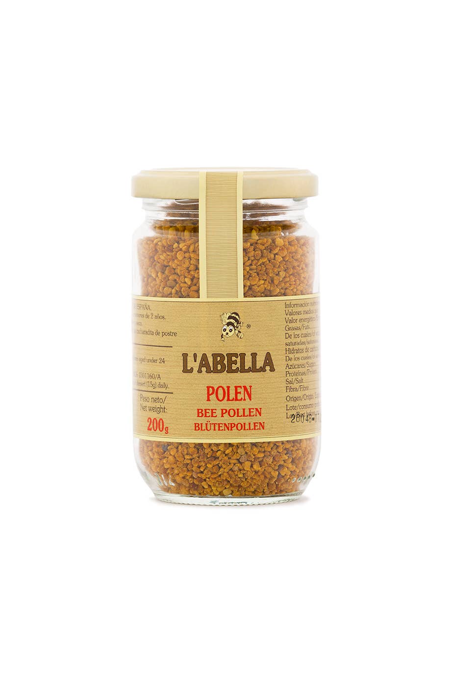 L'ABELLA MIEL - Venta al por mayor Miel - L'Abellamel Polen De Abeja De 200G0