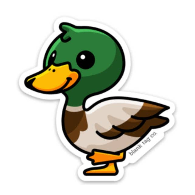 Blank Tag Co.® Waterproof Sticker - Duck for wholesale by Blank Tag Co. - Waterproof Stickers