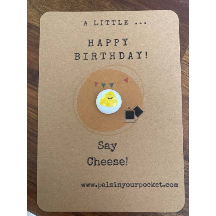 Pals in your Pocket – Großhandel Geburtstagskarten – Alles Gute zum Geburtstag Käse-Wortspiel-Grußkarte für Feinschmecker