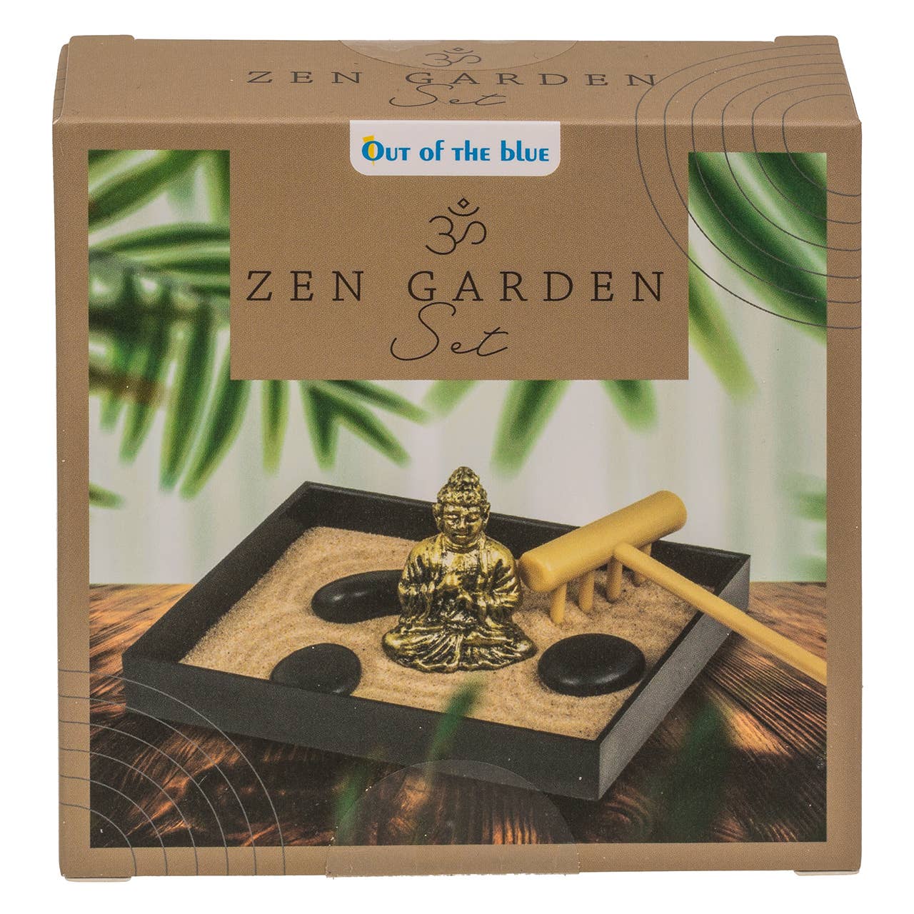 Wurm - Wholesale Gag Gift/Novelty Gift - Mini Zen Garden Set, plastic tray in 9x7.5cm, with Buddha figure, stones, sand, and plastic rake, 12 pieces in display4