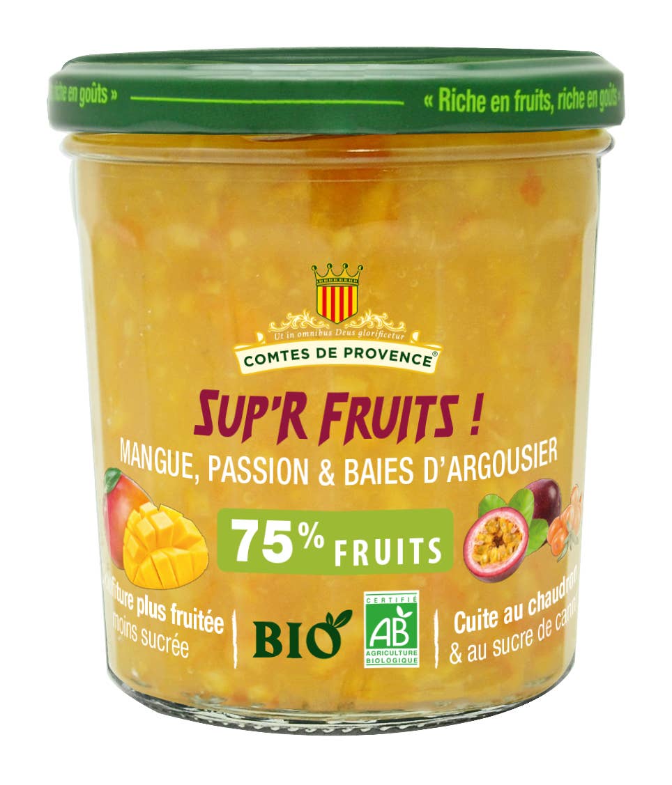 Comtes de Provence - Wholesale Jam/Jelly - Superfruit Jam - Mango - Passion & Argou Berries
