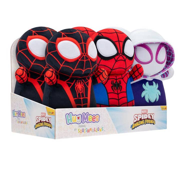License 2 Play Toys - Wholesale Stuffed/Plush Toy - Kids & Baby - Squishmallows 10 Inch Spidey and Friends HugMee 6pc Display