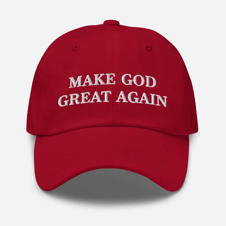 "Make God Great Again" Embroidered Catholic Dad Cap for wholesale by PositiveParty