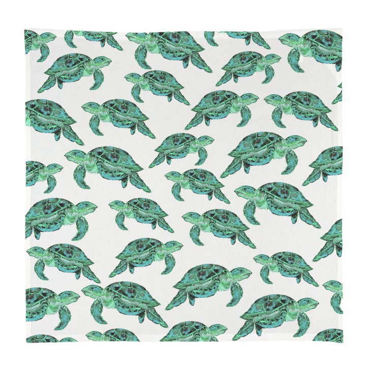 Blue Sea Turtles Square for wholesale by French Graffiti
