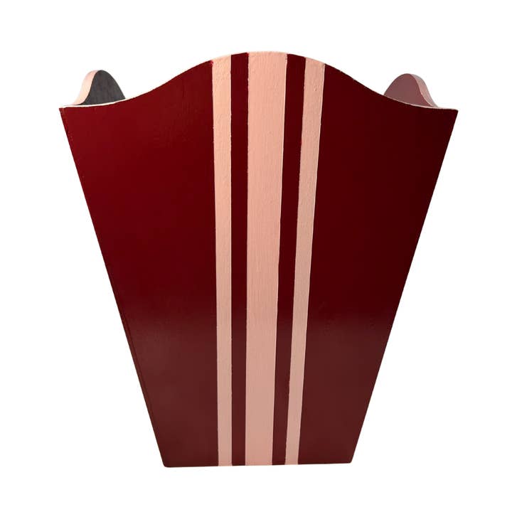 Striped Waste Paper Bin for wholesale by Muse Homeware