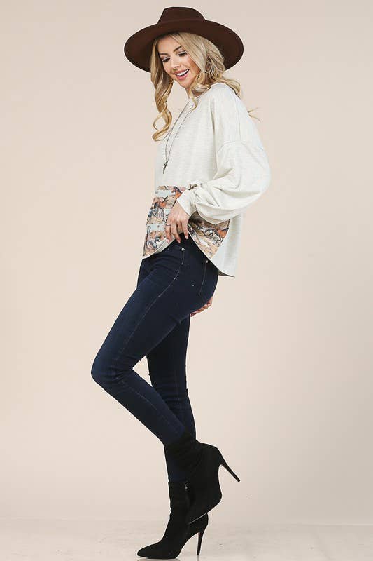 AVEIA AV1171-LISA HORSE GRAPHIC TERRY TOP FRANCÊS para venda a revendedores na Faire6